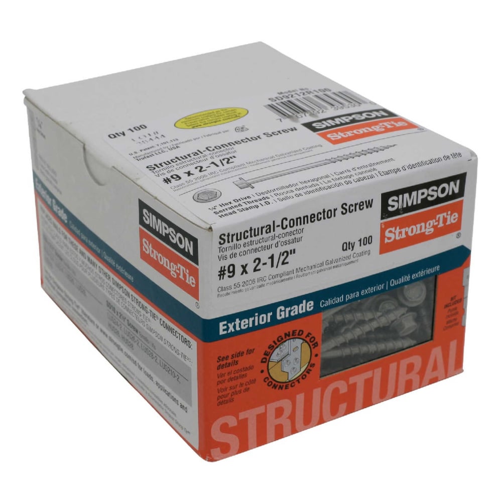 Simpson Strong-Tie #9 x 2-1/2 in. External Hex Flange Hex